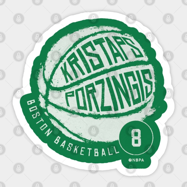 Kristaps Porzingis Boston Basketball Sticker by TodosRigatSot